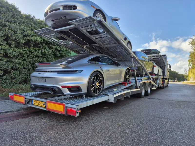 Porsche 911 & Audi A6 gecombineerd transport
